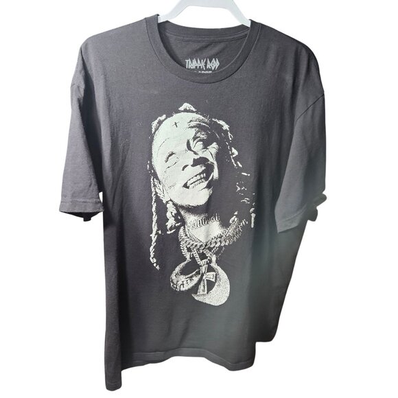 Tainak Rad Black Graphic T-Shirt With Smiling Face Design XLarge 100% Cotton - Picture 1 of 4